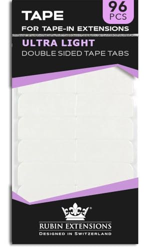 Tape Extensions Klebeband - Ersatztapes Klebestreifen - 96 Stück - Extra Stark 4 cm Βreit, 0.8 cm Ηoch | Perücken Kleber für Tape in Extensions von Rubin Extensions von Rubin Extensions