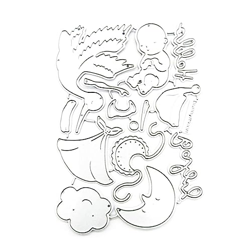 Rudiaoa Baby-Stanzformen aus Metall, Vögel, Prägeschablonen für Alben, Karten, Fotos, Scrapbooking, Dekorationen Rudiaoa Baby-Stanzformen aus Metall, Vögel, Prägeschablonen für Alben, Karten, Fotos, Scrapbooking, Dekorationen von Rudiaoa