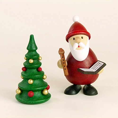 Kunsthandwerk Ullrich Holzfigur Weihnachtsmann mit Notenbuch HxB 9x6cm NEU Seiffen Erzgebirge Dekoration Holzfiguren Weihnachten Fensterschmuck Spielzeug Deko Weihnachtsfigur von Rudolphs Schatzkiste