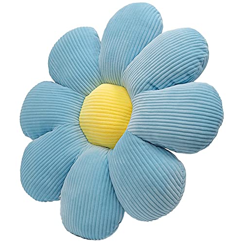 Ruelen Home Decor Blumenkissen - Dekokissen, Blumenkissen für Wohnzimmer, Kinderzimmer, Auto, Schlafzimmer Blau von Ruelen