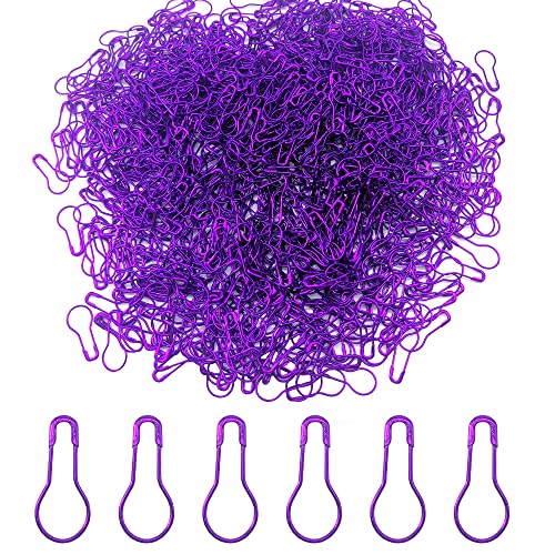 Ruidee 1000Stück Sicherheitsnadeln Metall Kürbis Förmige Sicherheitsnadeln Calabash Pin Kleidung Etiketten Perlennadeln (Lila) von Ruidee