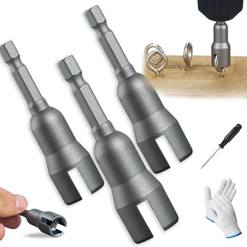 Hurricane Shutter Drill Bit, Wing Nut Driver Bit, Wingnut Driver, Wing Nut Drill Bit, Power Wing Nut Driver Bit Set, 1/4" Hex Shank Drills Bits for Panel Nuts Screws Bolt (3Pcs, 4.2mm) von Ruileyou