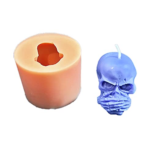 3D Halloween Schädel Silikonform Epoxidharz Dekoration Machen von Ruiogoe