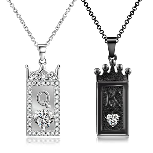 Ruiogoe 2pieces Seine Königin Und Ihre König Halskette Freund Und Freundin Geburtstag Weihnachten Schmuck Set Ruiogoe 2pieces Seine Königin Und Ihre König Halskette Freund Und Freundin Geburtstag Weihnachten Schmuck Set von Ruiogoe