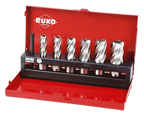 RUKO 108820 - Juego de 6 brocas huecas HSS vástago Weldon von Ruko