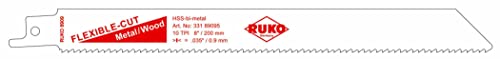 RUKO 33189095 Säbelsägeblatt 8909-5 200x18x0,9 10 TPI (5 Stück) von RUKO