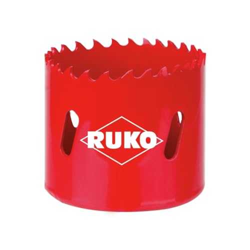 RUKO Bimetall-Lochsäge HSS mit variabler Zahnung, hohe Schnittleistung, erhöhte Standzeit, Schnellarbeitsstahl, Rechtsschneidend, Durchmesser 68 mm von Ruko