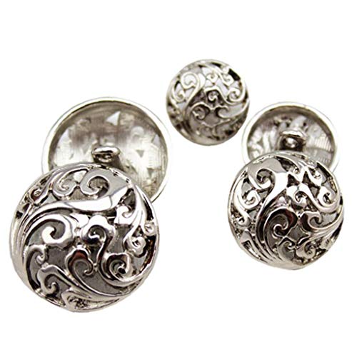 10pcs 15mm Kleidung Knopf, Retro- Hohle Nähen Knopf Runder Metallknopf Für Männer Frauen Blazer, Mantel, Uniform, Hemd, Jackett von Ruluti