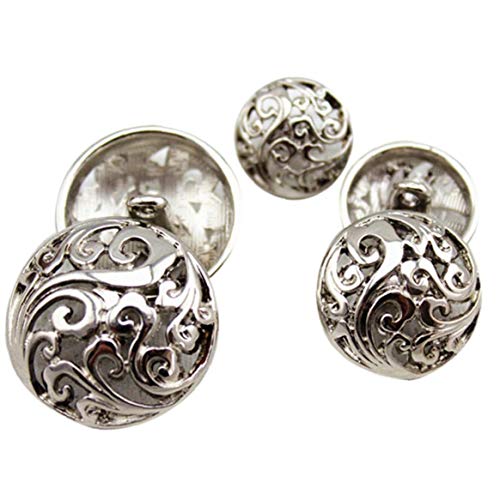 10pcs 18mm Kleidung Knopf, Retro- Hohle Nähen Knopf Runder Metallknopf Für Männer Frauen Blazer, Mantel, Uniform, Hemd, Jackett von Ruluti