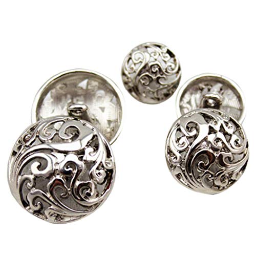 10pcs 20mm Kleidung Knopf, Retro- Hohle Nähen Knopf Runder Metallknopf Für Männer Frauen Blazer, Mantel, Uniform, Hemd, Jackett von Ruluti