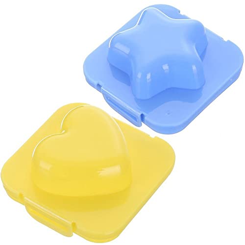 Boil Egg Shaper 2pcs Egg Star Heart Shape Mold Sushi Rice Mould Decorating Fondant Cake Tool von Ruluti