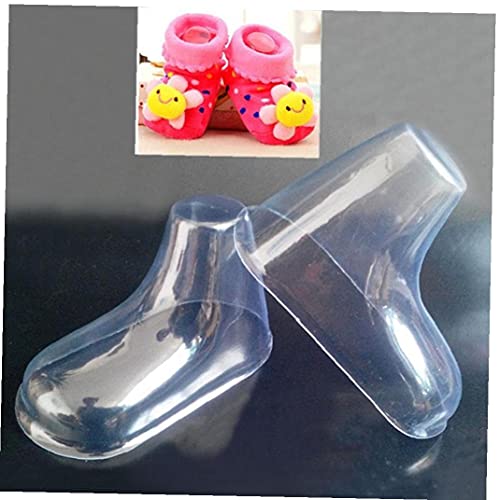 Ruluti 20 Pc/Los Plastik Fuß Modell Socke Moulds Paste Baby-Fondant Booties Mold Extrusion Anzeigen-Geschenk-Schuhe Verpackung von Ruluti