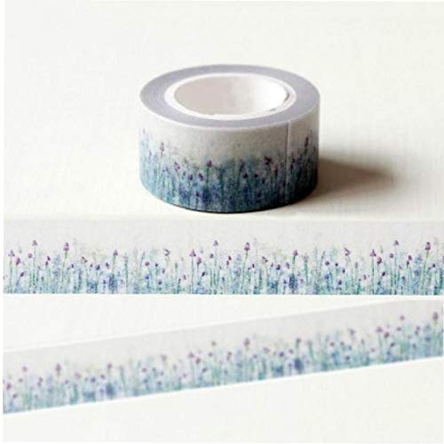 Ruluti 2cm * 10m Schöne Lavendel-Blumen-washi Klebeband DIY Scrapbooking Masking Tape Schule Bürobedarf Escolar Papelaria von Ruluti