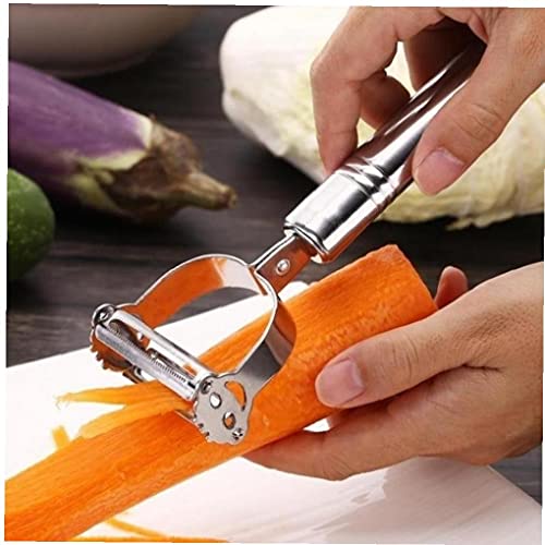 Ruluti Peeler Edelstahl Cutter Slicer Karotte Kartoffel Melon Gadget, Gemüse, Obst Doppel Hobeln Grater Werkzeuge von Ruluti