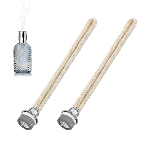 2 Stück Duftlampe Docht mit Katalytischem Brenner, Öllampe Ersatzdocht Katalytische Öllampen Ersatz-Docht Dochtdiffusor Öllampen-Ersatzdocht Lampe Ersatz Docht für Diffusor Aromatherapie, 18mm von Rumgug