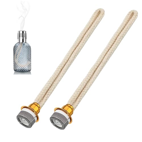 2 Stück Duftlampe Docht mit Katalytischem Brenner, Öllampe Ersatzdocht Katalytische Öllampen Ersatz-Docht Lampe Ersatz Docht Dochtdiffusor Öllampen-Ersatzdocht für Diffusor Aromatherapie, 18mm von Rumgug