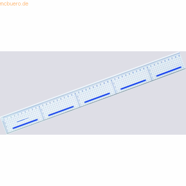 Rumold Zeichen- und Schneidelineal Kunststoff 100cm von Rumold