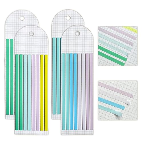 Haftstreifen 600 Stück zum Text Markieren klebezettel Pastell Transparente Haftnotizen Tabs selbstklebend zum Markieren Textmarker Sticky Notes Streifen Markierung von RunFar shop