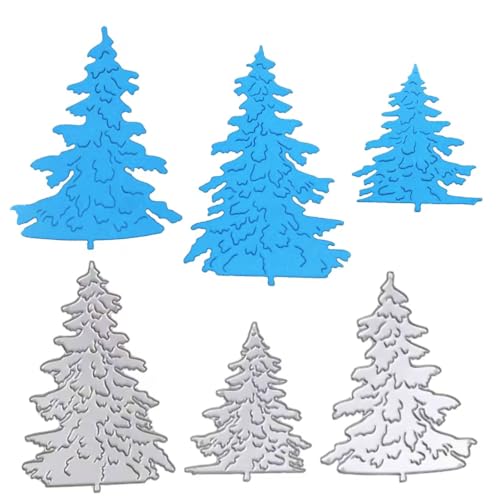 Weihnachten Stanzschablone Weihnachtsbaum Stanzbögen Prägeschablone Metall tannenbaum Stanzformen Stanze für DIY Weihnachten Anhänger Scrapbooking Basteln Lesezeichen Journaling Cutting Dies von RunFar shop