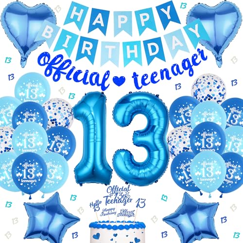 13.Geburtstag Deko Official Teenager (Blau 219) von Runyuzi