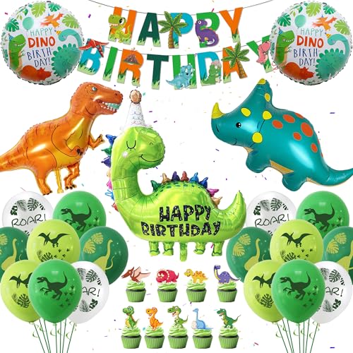 43 Stück Dinosaurier Geburtstag Set von Runyuzi