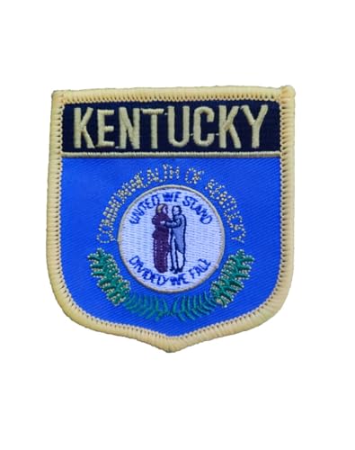 Ruoming 1 x Aufnäher mit Kentucky-Flagge, zum Aufbügeln oder Aufnähen, bestickt, taktische Militär-Nationalstaatsflagge (Kentucky) von Ruoming