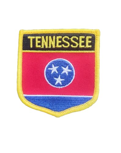 Ruoming 1 x Aufnäher mit Tennessee-Flagge, zum Aufbügeln oder Aufnähen, bestickt, taktische Militär-Nationalstaatsflagge (Tennessee) von Ruoming