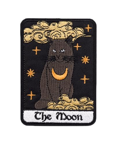 Tarotkarte Stickerei DIY Zubehör Sonne Mond Tier Patches Aufkleber (Tarot 7) von Ruoming