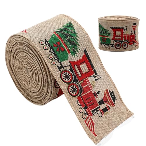 Geschenkband Weihnachtsband 2m Breit Geschenkband Weihnachten Geschenkband Weihnachte Christmas Ribbon Schleifenband Weihnachten Vintage Christmas Satinband Für Christmas Deko von Ruoptree