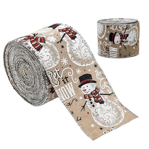 Geschenkband Weihnachtsband 2m Breit Geschenkband Weihnachten Geschenkband Weihnachte Christmas Ribbon Schleifenband Weihnachten Vintage Christmas Satinband Für Christmas Deko von Ruoptree