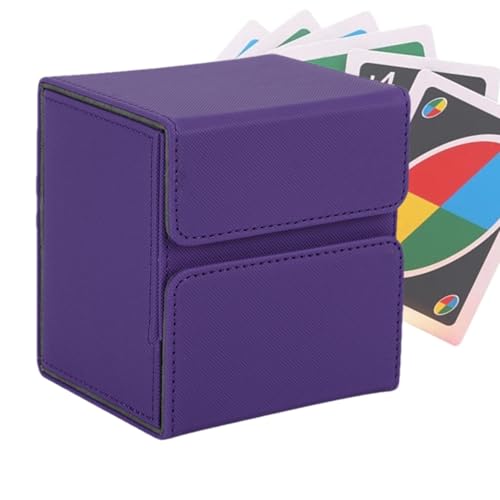 Rurunklee Deckbox für Karten - Weiches PU-Leder mit Mikrofaser-Futter Kartenbox - Wasserdichte Aufbewahrungsbox, Große Kapazität Deckbox mit Magnetverschluss für 200 Unset Karten von Rurunklee