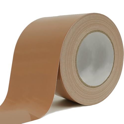 Rusoz Panzertape Wasserfest Gewebeband Braun Reparaturband 75mm x 20m Panzerband Extra Stark Gaffa Tape Universal Klebeband mit starker Klebkraft zum Reparieren, Abdichten, Befestigen von Rusoz