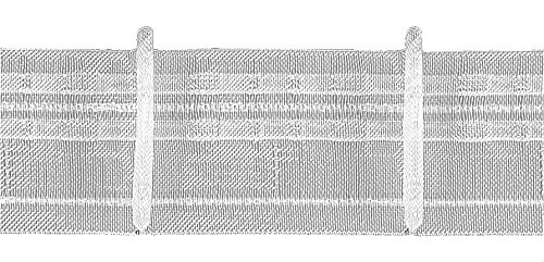 Ruther & Einenkel Faltenband mit 1 Falte 50 mm, 150% / Aufmachung 10 m, Polyester, halbtransparent, 1000 x 5 x 0.1 cm von Ruther & Einenkel