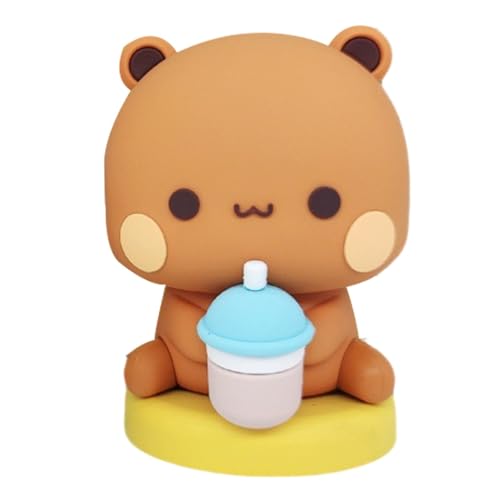 Ruwshuuk Bärenstatue, Bärenminiaturfiguren | Tierfiguren Anime Modell Comic Sammlerstück | Niedliche, Trendige Ornamente, Garten-Miniatur-Kuchenaufsätze, handgefertigte Partygeschenke von Ruwshuuk