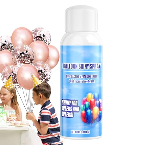 Ruwshuuk Ballon-Glitzerspray,Ballon-Glitzerspray | 4,58 Unzen Ballon-Glanz-Finish-Spray | Wasserfestes, glänzendes Finish-Spray mit langanhaltender Wirkung für Hochzeiten und Firmenfeiern von Ruwshuuk