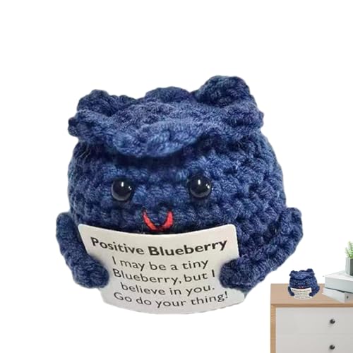 Ruwshuuk Früchte häkeln, emotionale Unterstützung häkeln Gemüse | Zwiebel Blaubeerhase Häkeldekor Spielzeug - Onion Blueberry Bunny Cheer up Cartoon-Strickpuppe, lustiges, süßes von Ruwshuuk