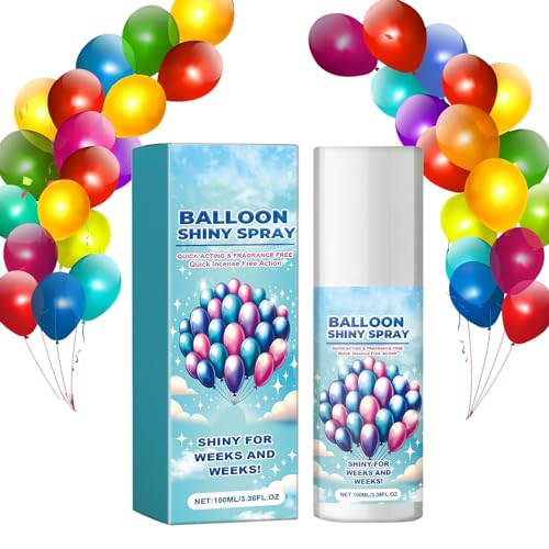 Ruwshuuk Spray für glänzende Luftballons,Ballon-Glanzspray | Hoher Glanz und längere Haltbarkeit für eine verbesserte Partydekoration - Hoher Glanz, verbessert die Partydekoration, Luftballons für die von Ruwshuuk
