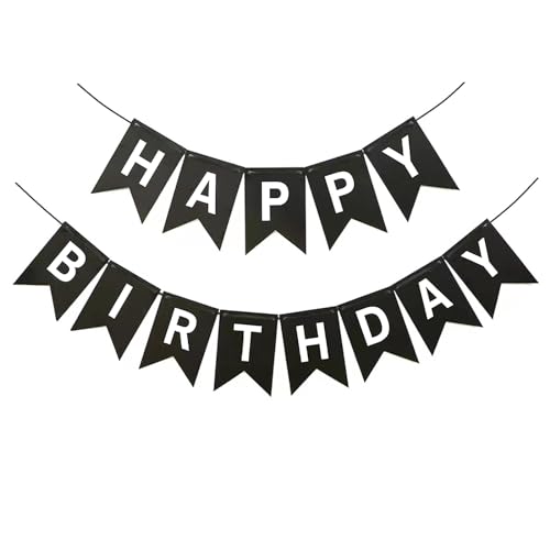 Ruzister Alles Gute zum Geburtstag-Banner-Schild,Happy Birthday“-Wimpelkette, Banner-Girlande für Kinder, Mädchen, Frauen, Geburtstag, Teeparty, Dekorationen von Ruzister