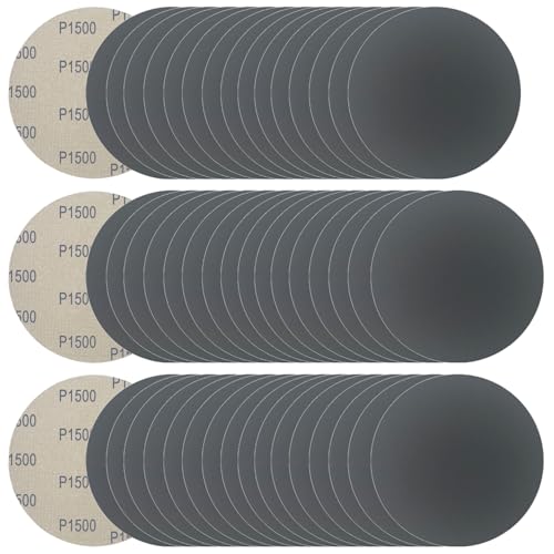 Schleifscheiben für Exzenterschleifer (Körnung 1500), 1500er-Körnung, 1500er-Körnung, 15,2 cm, 50 Stück von Rvetol