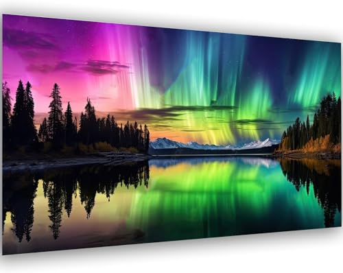 Rvhulwa 5D Diamond Painting Erwachsene, Diamant Painting Bilder Erwachsene, DIY Aurora Nordlichter Diamon Painting Bilder Groß Set für Wohnzimmer Schlafzimmer Wand Dekoration Geschenke 40x70cm von Rvhulwa