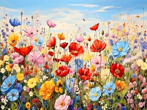 Rvhulwa Diamond Painting, 5D Diamant Painting Bilder Erwachsene, Full Diamond Painting Blume Erwachsene, Diamant Malen nach Zahlen Diamond-Painting Kit für Home Wand Decor(30x40cm) von Rvhulwa