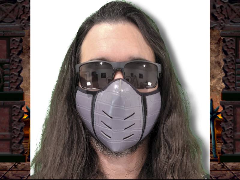 Mortal Kombat Vollgesicht Maske Grau Subzero Skorpion Rauch Noob Saibot Reptil Cosplay Ninja Kostüm Game Halloween Party Verstellbar Waschbar von RyanzTreasureTrove