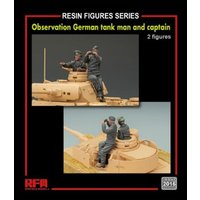 Observation German tank man and captain(2 resin figures) von Rye Field Model