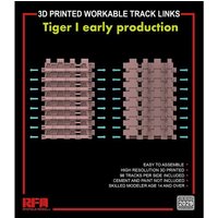 Workable track links - Tiger I early (3D printed) von Rye Field Model