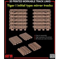 Workable track links - Tiger I initial type mirror tracks (3D printed) von Rye Field Model