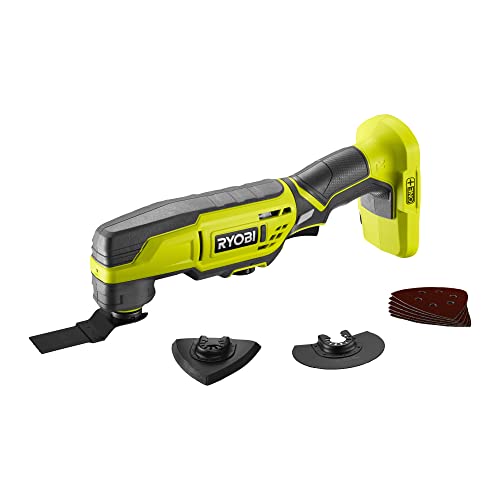 Ryobi Akku-Multitool (18 V, Oszillationswinkel 3°, 20000 min-1, LED-Beleuchtung, inkl. Zubehör, ohne Akku) R18MT3-0 von Ryobi