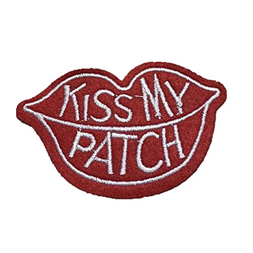 Flicken Zum AufbüGeln Kinder AufbüGelflicken Stickspitze Nähen Auf Abzeichen Und Patches Stickereiflecken Nähen Auf Patches Und Abzeichen lips von Rysmliuhan Shop