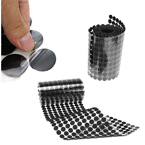 Klettband Selbstklebend Extra Stark Klettband Selbstklebend Für Fliegengitter Stick Auf Punkte Selbst Klebstoff Klebrige Zurück 2cmblack,200pairs von Rysmliuhan Shop