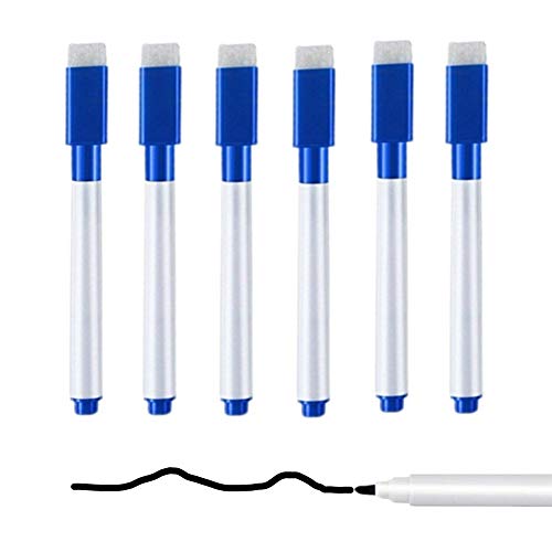 Rysmliuhan Shop Boardmarker Abwischbar Whiteboard Marker Board Marker Trocken Wischen Marker Whiteboard Marker Stift Trocken Wischen Marker Stifte blue6pcs von Rysmliuhan Shop