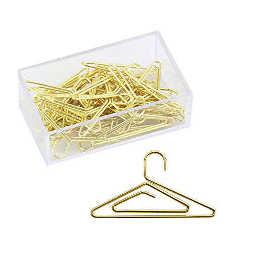 Rysmliuhan Shop Büroklammern Bunt Büroklammer Papier Clips Farbige Clips Schreibwaren Papier Clips Verschiedene Größe Büro Clips Büro Papier Clips Gold,Clear von Rysmliuhan Shop